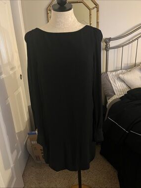 kate spade Black Long-Sleeve Shift Dress